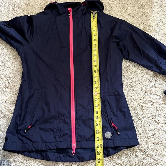 Dover Saddelry Women's Small Lightweight Navy Blue Windbreaker Jacket - Picture 7 of 9